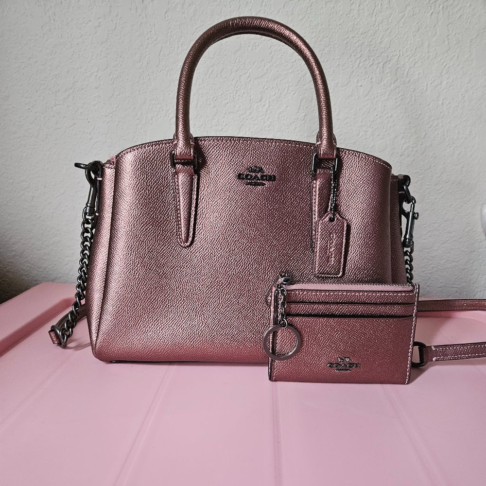 Coach purse with card case